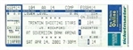 2001 Trenton Shooting Stars (IBL - Pro Basketball)  Full Unused Ticket 