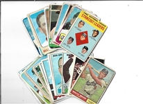 1961 - 68 Topps Baseball Card Lot of (25) Loaded with Hall of Famers