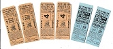 1950's Pittsburgh Pirates (NL) Lot of (6) Regular Season Tickets