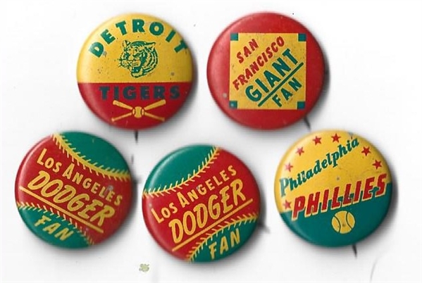 1965 Guy's Potato Chips Lot of (5) Pinback Buttons