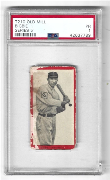 1911 Bigbie Old Mill T210 Tobacco Card PSA Graded 1