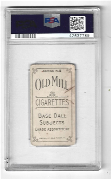 1911 Bigbie Old Mill T210 Tobacco Card PSA Graded 1