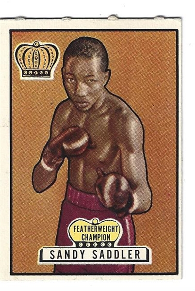 1951 Topps Ringside - Sandy Saddler (Featherweight Champion) Boxing Card