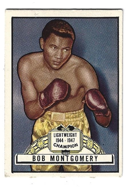 1951 Topps Ringside - Bob Montgomery (Lightweight Champion) Boxing Card