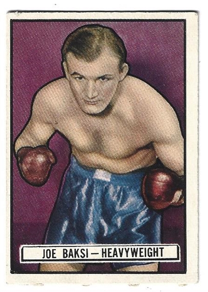 1951 Topps Ringside - Joe Baksi (Heavyweight) Boxing Card 