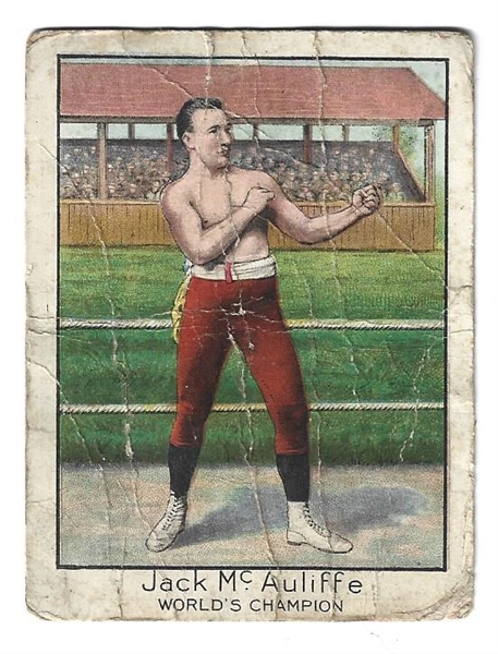 1911 Mecca Cigarettes - Jack McAuliffe (Lightweight Champion) Boxing Card