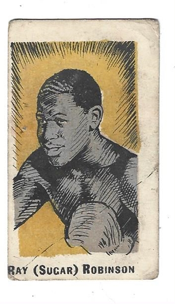 1950 Kiddy's Fauvorites - Sugar Ray Robinson - Boxing Card