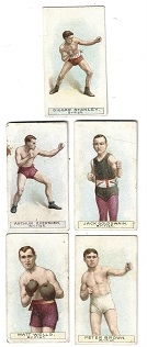 1911 Will's Cigarettes Lot of (5) Boxing Cards