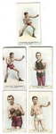 1911 Wills Cigarettes Lot of (5) Boxing Cards