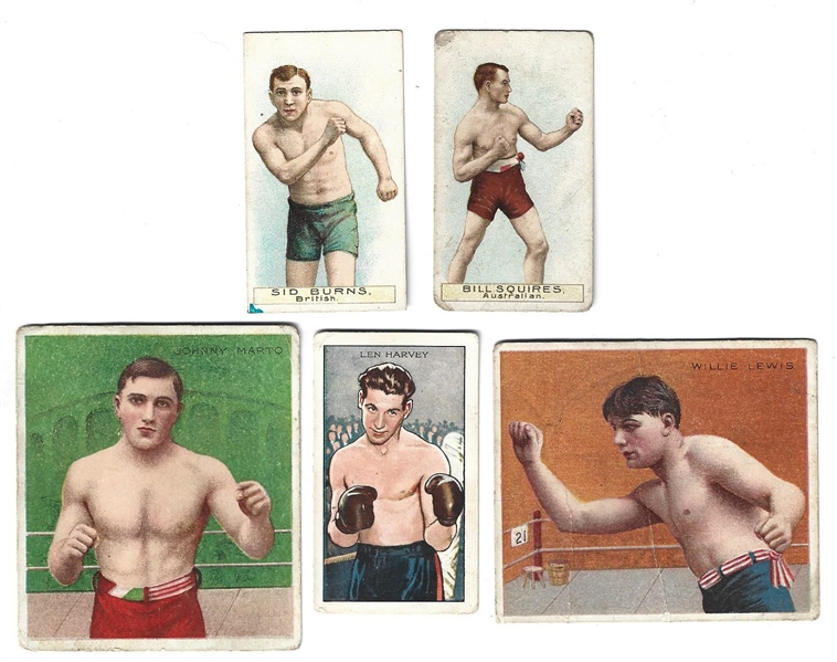 1911 - 1935 Lot of (5) Boxing Cards