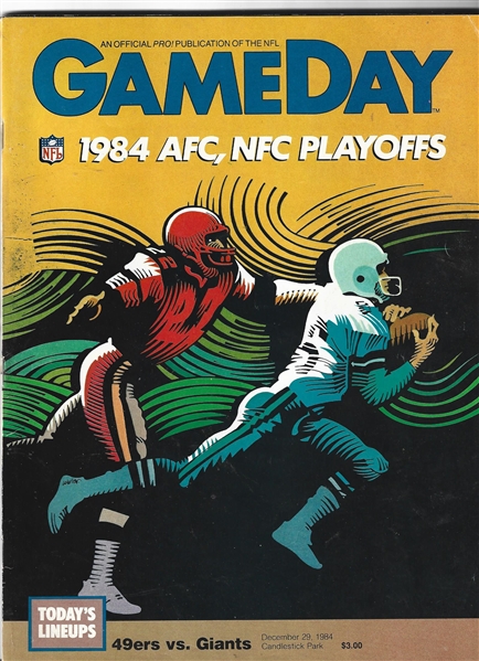 1984 NFC Playoff Program (SF 49'ers vs. NY Giants)