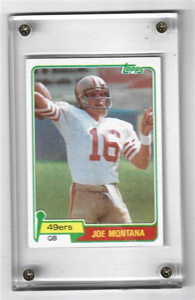 1981 Joe Montana (HOF) Topps Rookie Card