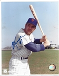 Ed Kranepool (NY Mets) Autographed 8" x 10" Color Photo