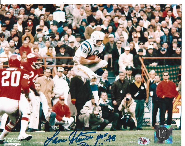 Lance Alworth (NFL) Autographed 8 x 10 Full Color Photo