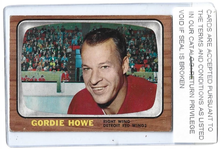 1966 Gordie Howe (HOF) O-Pee-Chee Hockey Card