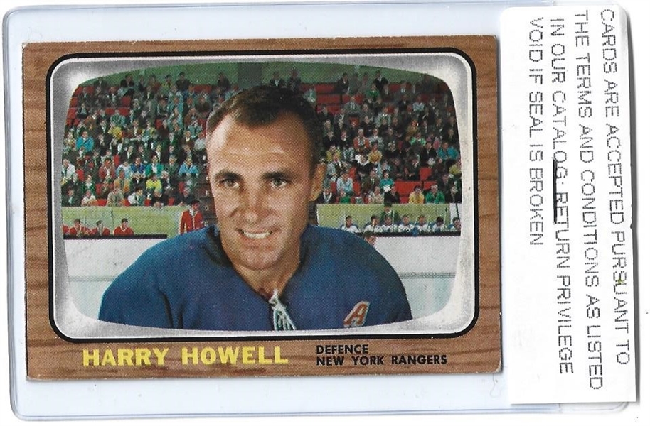 1966 Harry Howell (HOF) O-Pee-Chee Hockey Card