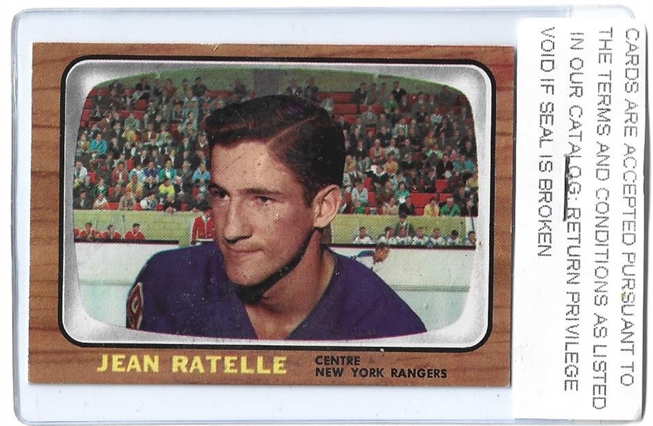 1966 Jean Ratelle (HOF) O-Pee-Chee Hockey Card