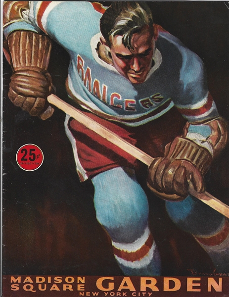 1958 NY Rangers (NHL) Official Hockey Program at MSG