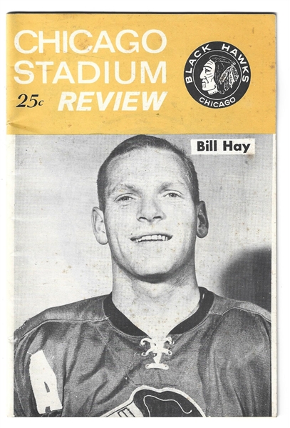 1963 - 64 Chicago Blackhawks (NHL) vs. Boston Bruins Official Program at Chicago