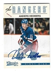 2012 - 13 Anders Hedberg (NY Rangers) Panini Autographed Hockey Card