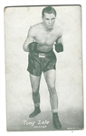 C. 1940s Tony Zale Boxing Exhibit Card