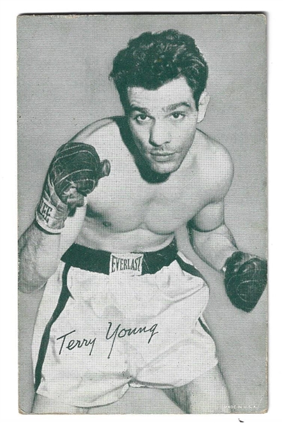 C. 1940's Terry Young Boxing Exhibit Card