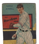 1934 Earl Averill (HOF) Diamond Stars Baseball Card