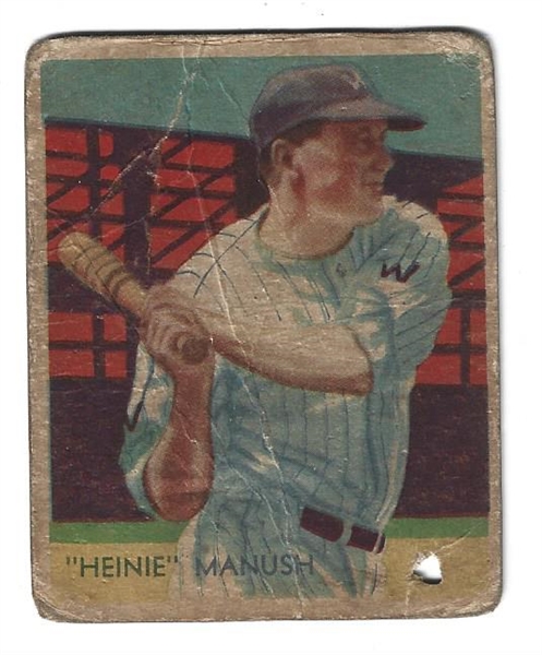 1934 Heinie Manush  (HOF)  Diamond Stars Baseball Card