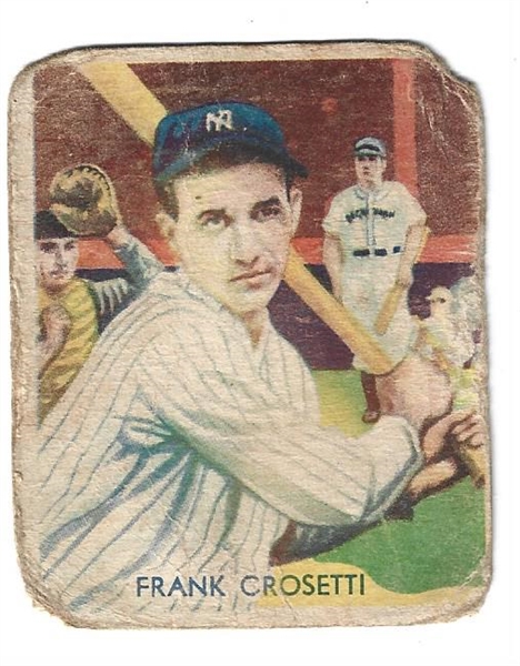 1934 Frank Crosetti (NY Yankees) Diamond Stars Baseball Card