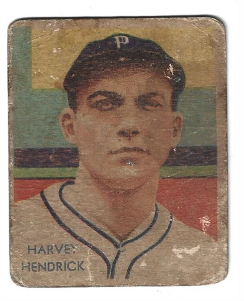 1934 Harvey Hendrick (Philadelphia Nationals) Diamond Stars Baseball Card