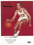 1957 Minneapolis Lakers vs. Philadelphia Warriors NBA Official Program at Convention Hall in Camden, NJ