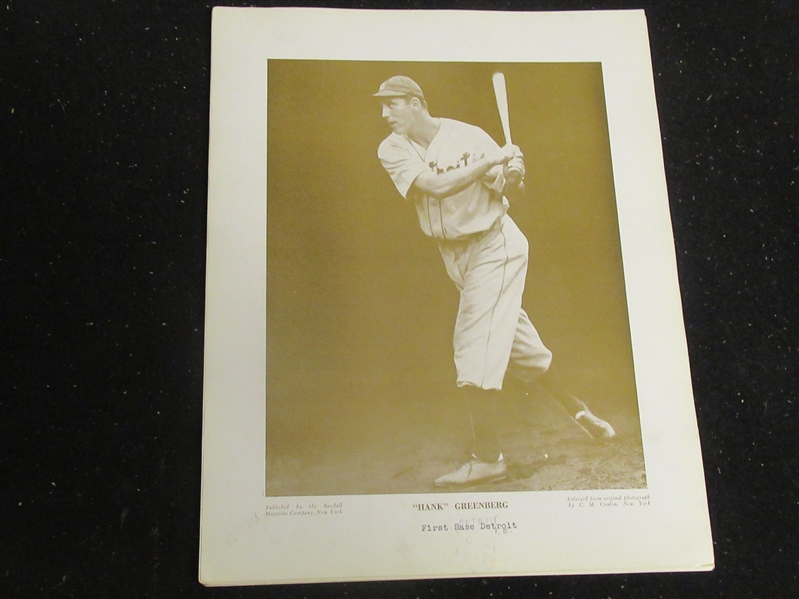 1910 - 1957 Hank Greenberg (HOF) M114 Photo Premium