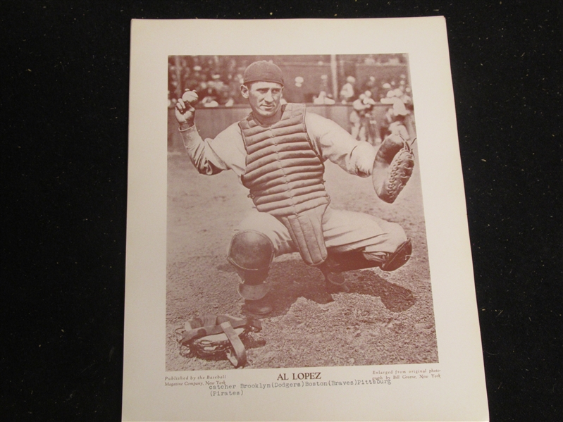 1910 - 1957 Al Lopez (HOF) M114 Photo Premium 