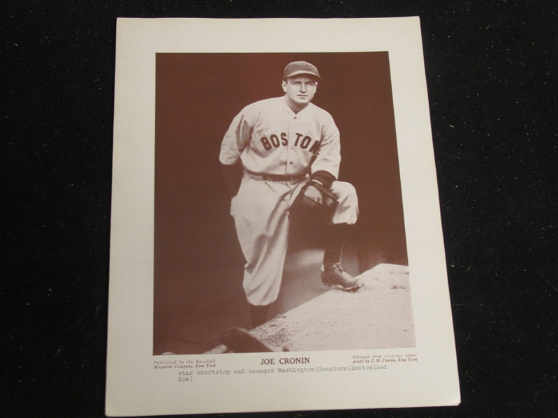 1910 - 1957 Joe Cronin (HOF) M114 Photo Premium