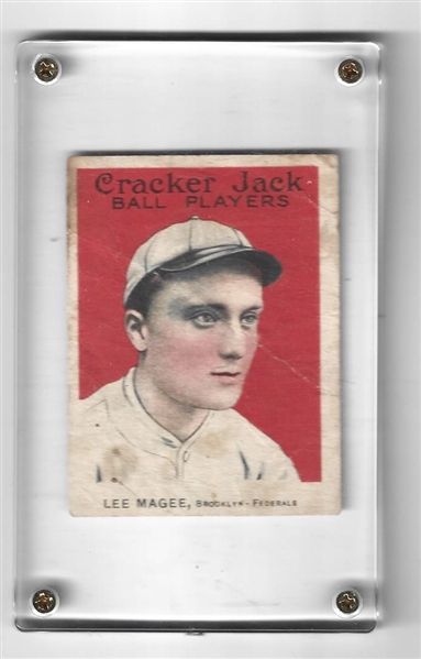 1915 Cracker Jack - Lee Magee (Brooklyn Federals) - Baseball Card