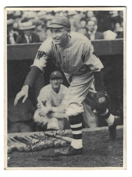 1929 Kashin Publications - Sam Jones (Cleveland AL) Card  