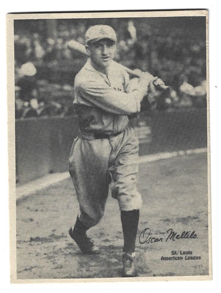 1929 Kashin Publications - Oscar Melillo (St. Louis AL) Card