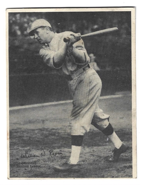 1929 Kashin Publications Bill Regan (Cincinnati Reds NL) Card