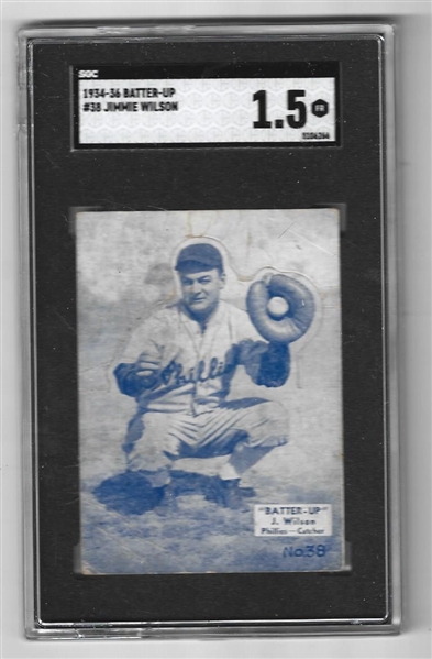 1934 Batter Up - Jimmy Wilson (Phillies) Graded SGC 1.5