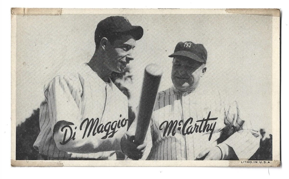 1936 Goudey R314 Premium - Featuring Joe DiMaggio (HOF - Rookie Year) & Joe McCarthy (Mgr.)