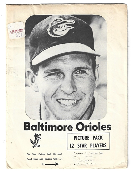 1960's Baltimore Orioles Photo Pack with Original Envelope