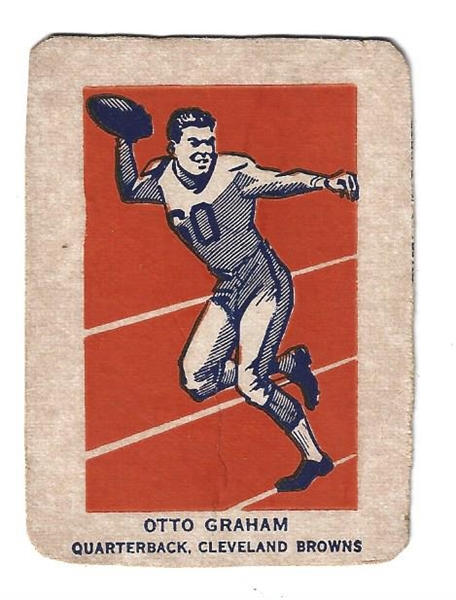 1952 Wheaties Otto Graham Hand Cut Football Card