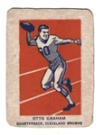 1952 Wheaties Otto Graham Hand Cut Football Card