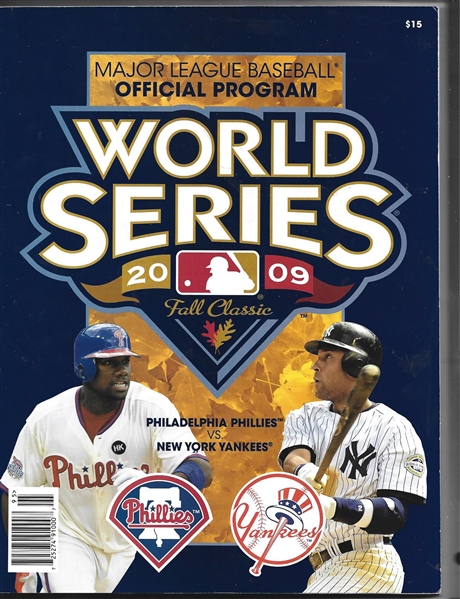 2009 World Series - NY Yankees vs. Philadelphia Phillies - Official Program