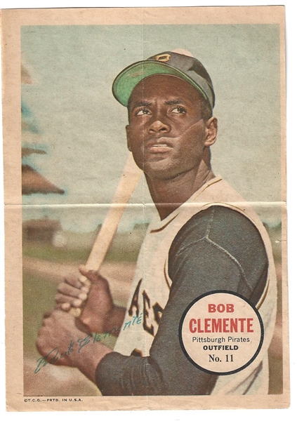 1967 Topps Pin-Ups -Roberto Clemente (HOF)