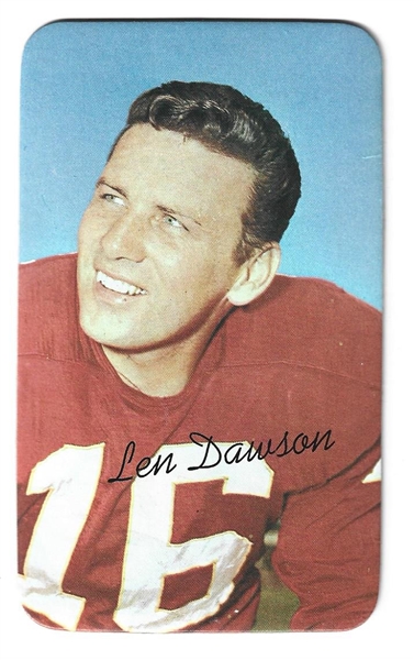 1970 Topps Super Card - Len Dawson (HOF) - High Grade