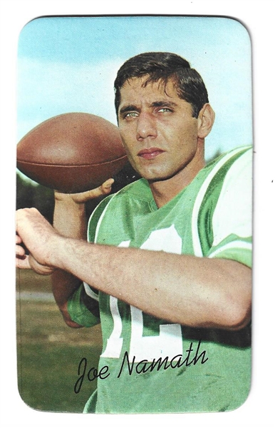 1970 Topps Football Super Card - Joe Namath (HOF) 