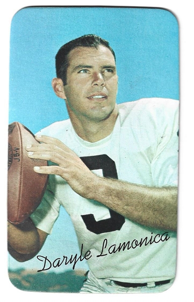 1970 Topps Football Super Card - Daryle Lamonica (Oakland Raiders)