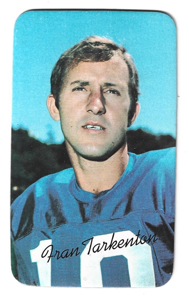 1970 Topps Football Super Card - Fran Tarkenton (HOF) 