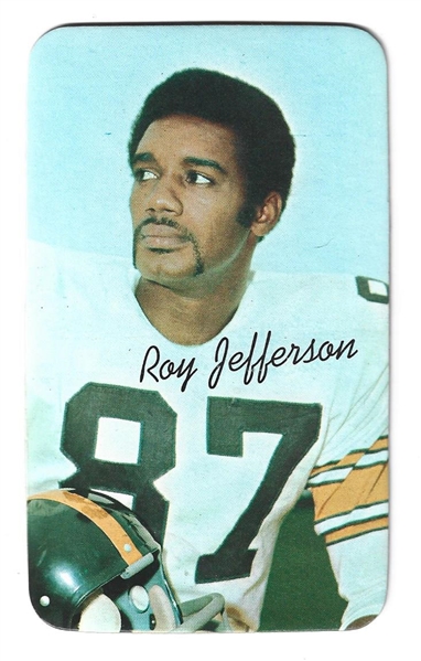 1970 Topps Super Football Card - Roy Jefferson (Pittsburgh Steelers) 